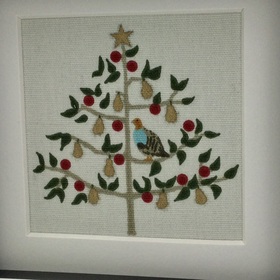 Partridge in a Pear Tree Picture, Christmas Decor