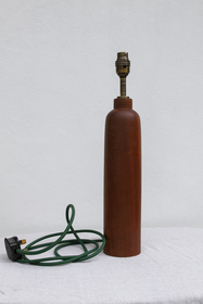 Mahogany Bottle Lamp