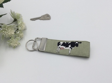 Cow Key Fob, Farm Animal Key Ring