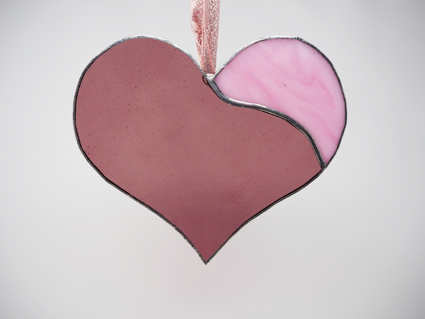 Love Heart Stained Glass Suncatcher