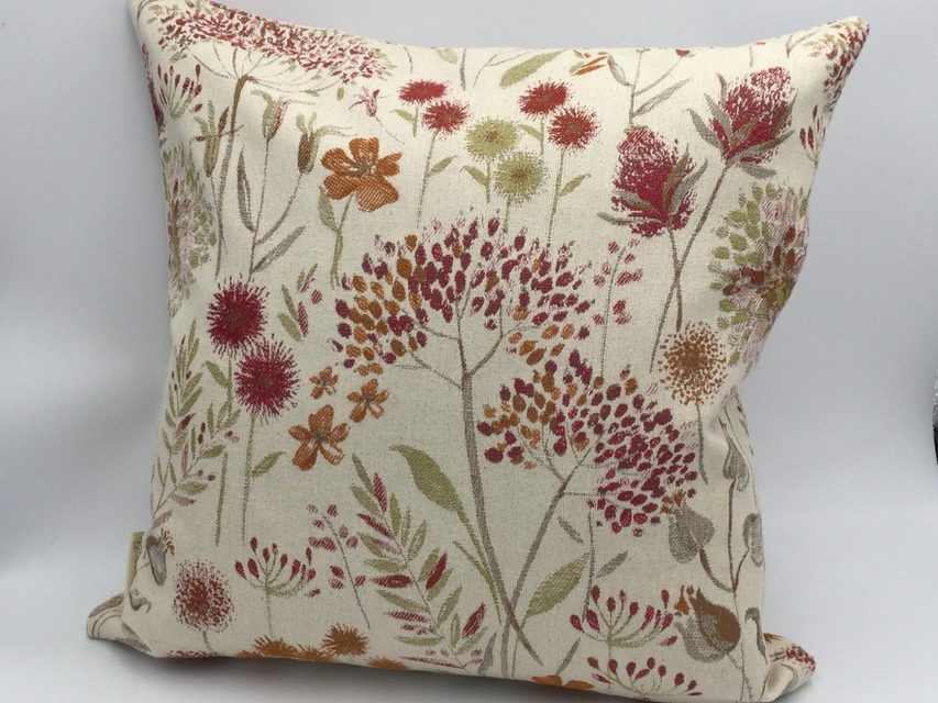 Floral Russett Cushion with Inner Pad