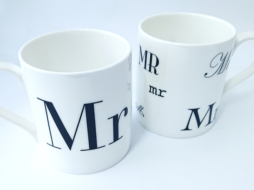 Mr and Mr Mug Set