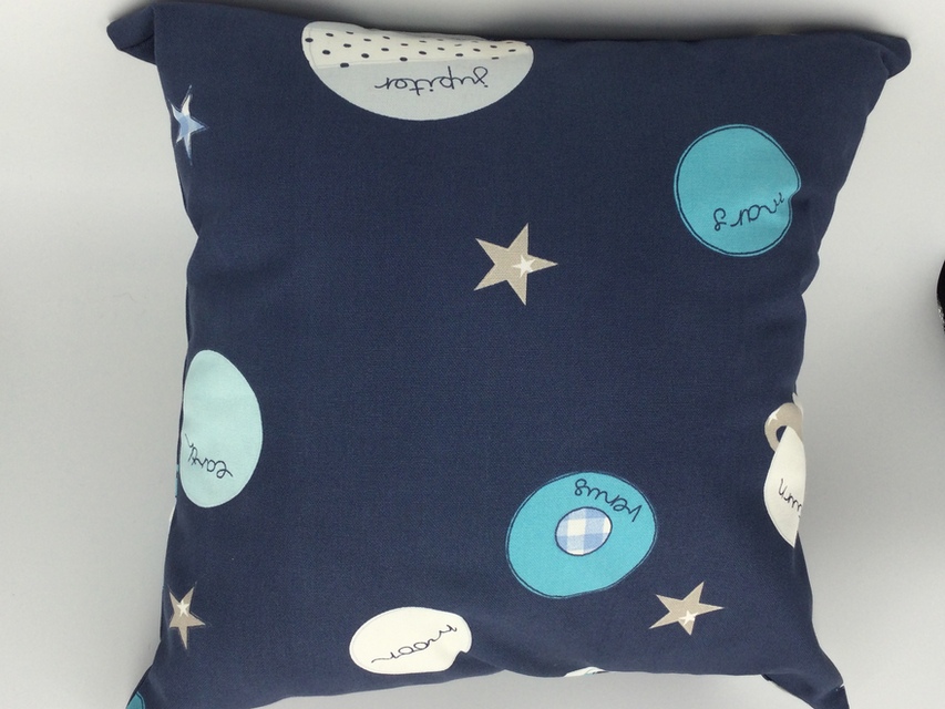 Space Themed Cushion with Named Planets