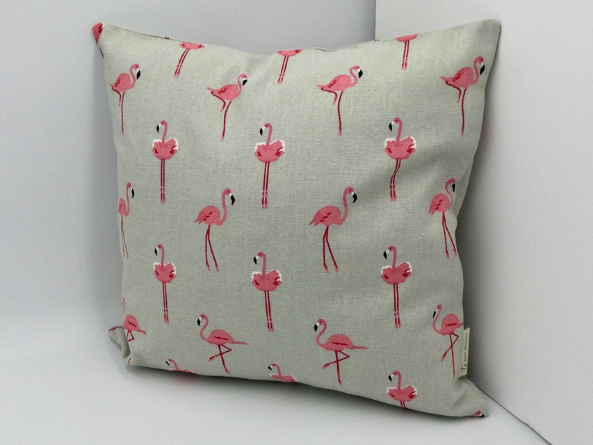 Pink Flamingo Cushion with Inner Pad