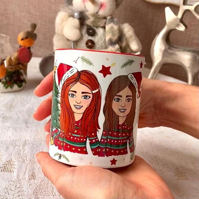 Best Friend Christmas Mug Customised
