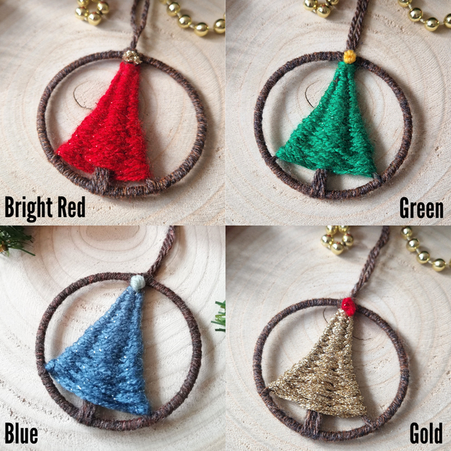 Sparkly Christmas Tree Shaped Ornament