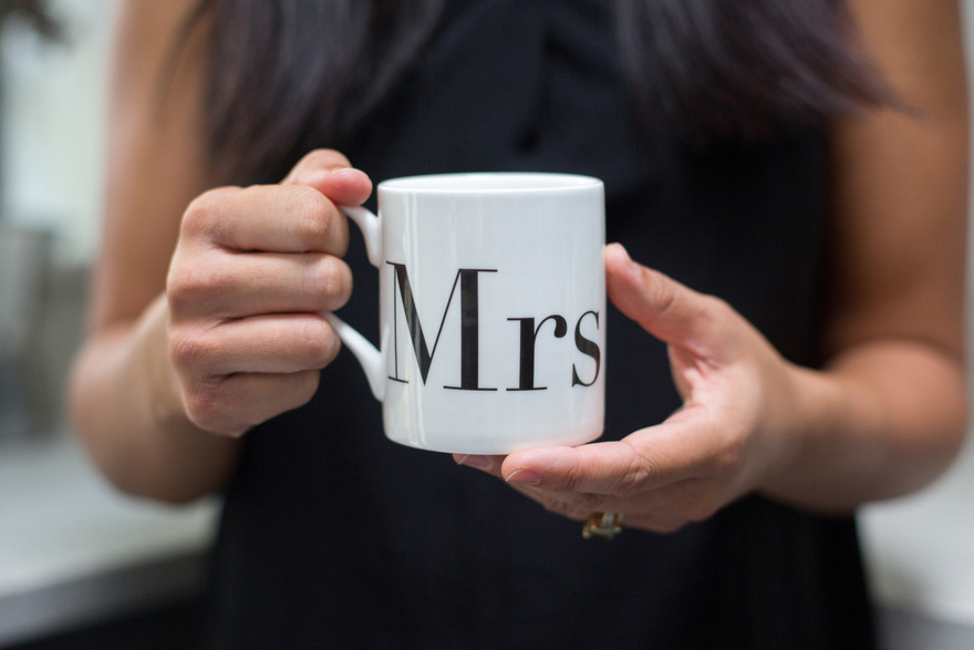 Mrs and Mrs Mug Set