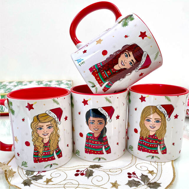 Customised Friendship Christmas Mugs