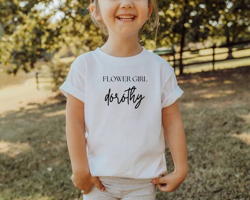 Personalised Flower Girl T-shirt