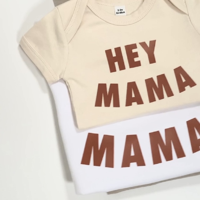 Hey Mama - Organic Baby Bodysuit