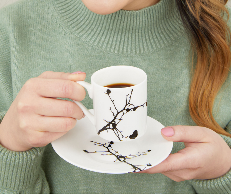 Twig Espresso Cup and Saucer