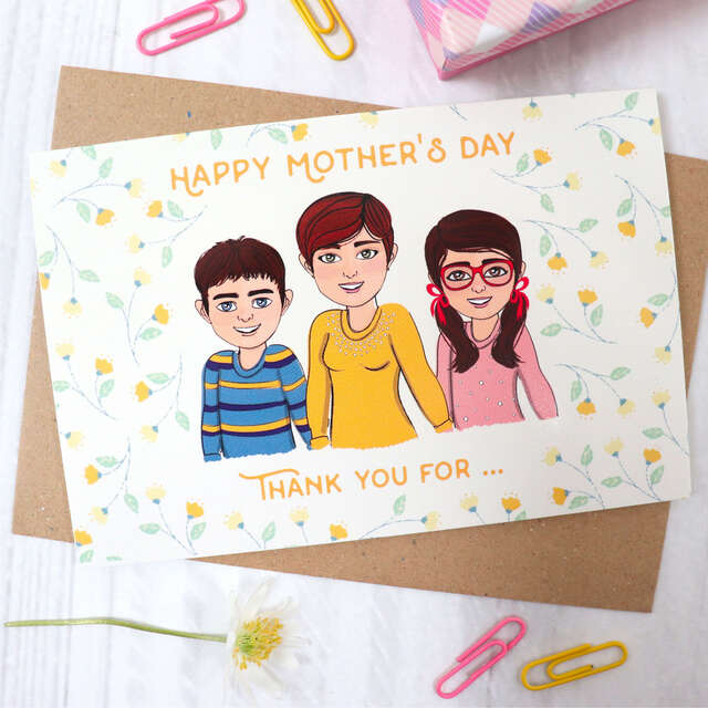 Mother's Day Card from Children Personalised
